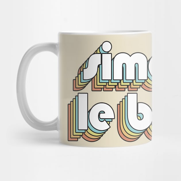 Simon Le Bon - Retro Rainbow Typography Faded Style by Paxnotods